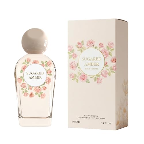 Jean Rish Sugared Amber Perfume for Women Eau De Parfum, Long-Lasting Luxury Fragrance, Made In USA - Vanilla Orchid, Sugar Violet, Whipped Amber Beauty & Personal Care Jean Rish