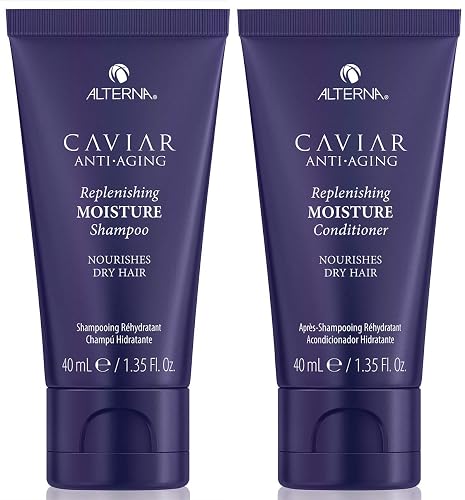 Alterna Caviar Anti-Aging Replenishing Moisture Shampoo and Conditioner Set, For Dry, Brittle Hair, Protects, Restores and Hydrates, Sulfate Free Beauty & Personal Care Alterna