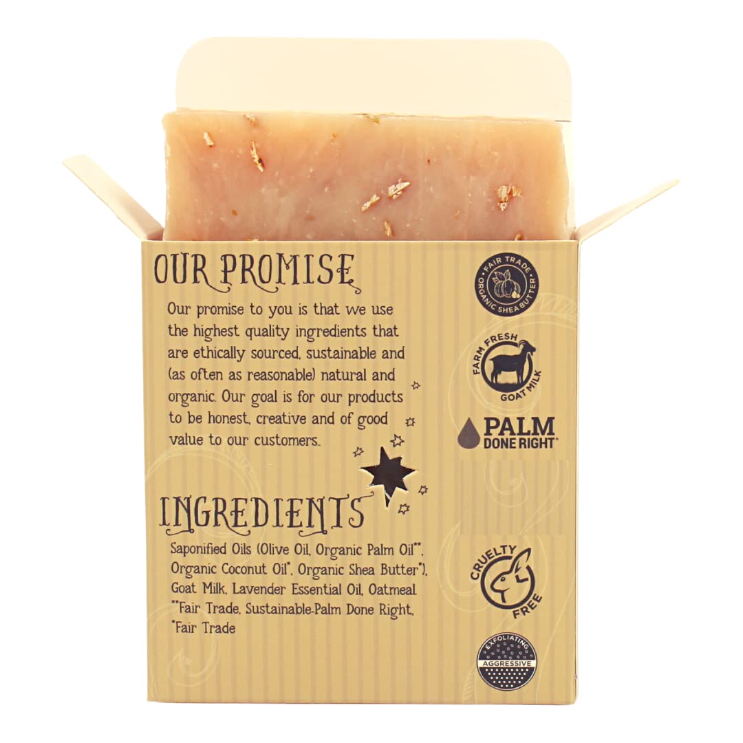 Varina Organic Lavender Oatmeal Bar Soap - Gentle Cleansing for Sensitive Skin, Herbal - 3 Pack Beauty & Personal Care Varina