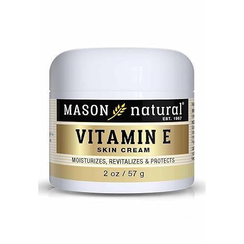 Mason Vitamins E 6000 IU Cream, 2 Ounce, for Protection from Minor Skin Conditions Such as Dry or Chapped Skin, Deep-Moisturizing Cream, Use as Beauty & Personal Care MASON NATURAL