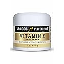 Mason Vitamins E 6000 IU Cream, 2 Ounce, for Protection from Minor Skin Conditions Such as Dry or Chapped Skin, Deep-Moisturizing Cream, Use as Beauty & Personal Care MASON NATURAL