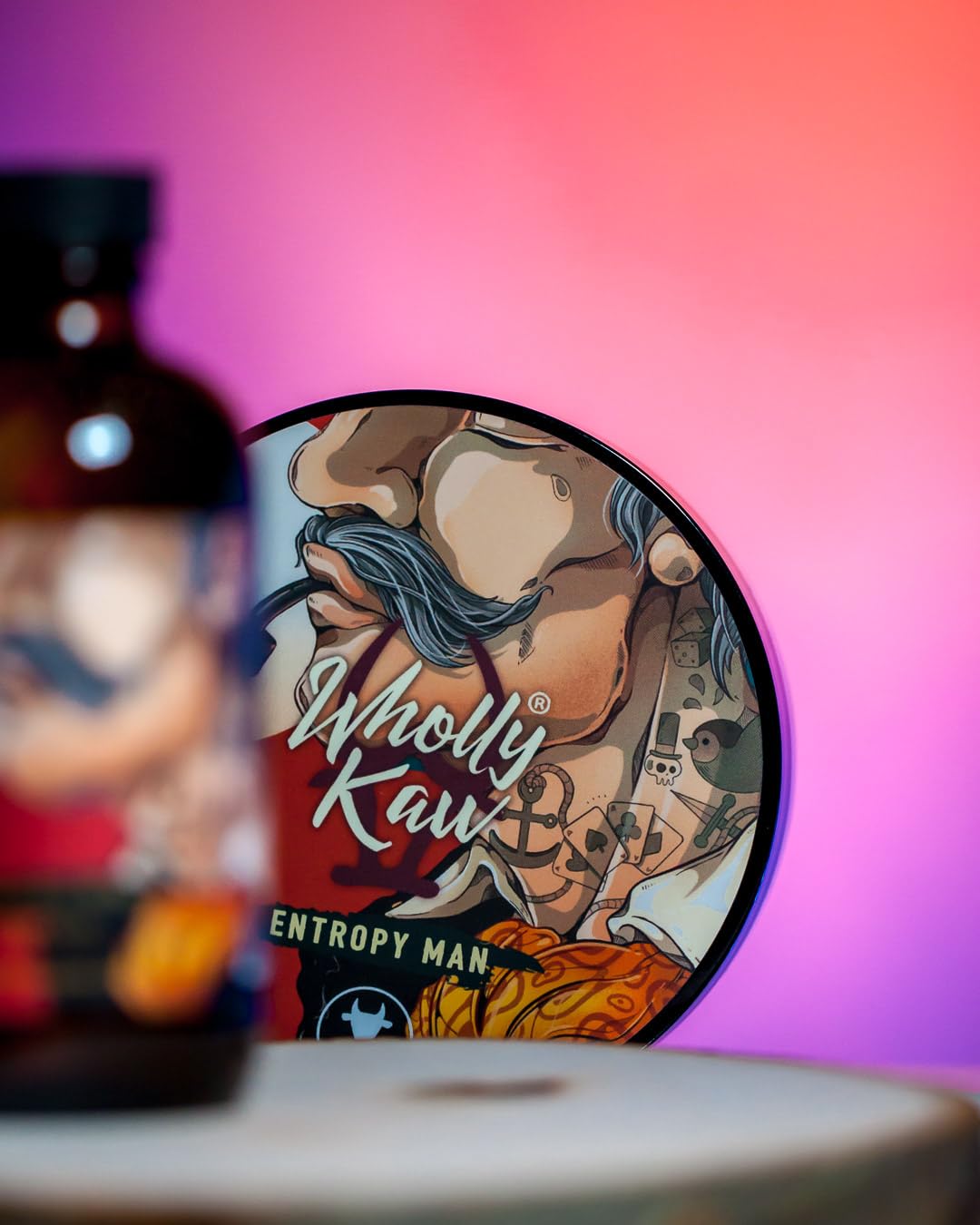 Entropy Man Tallow Shaving Soap. Enriched with Donkey Milk, Water Buffalo Milk, Whey Proteins, Omega 3, Omega 6, Hops Extract. Tobacco, Leather, Plum Beauty and Personal Care Wholly Kaw