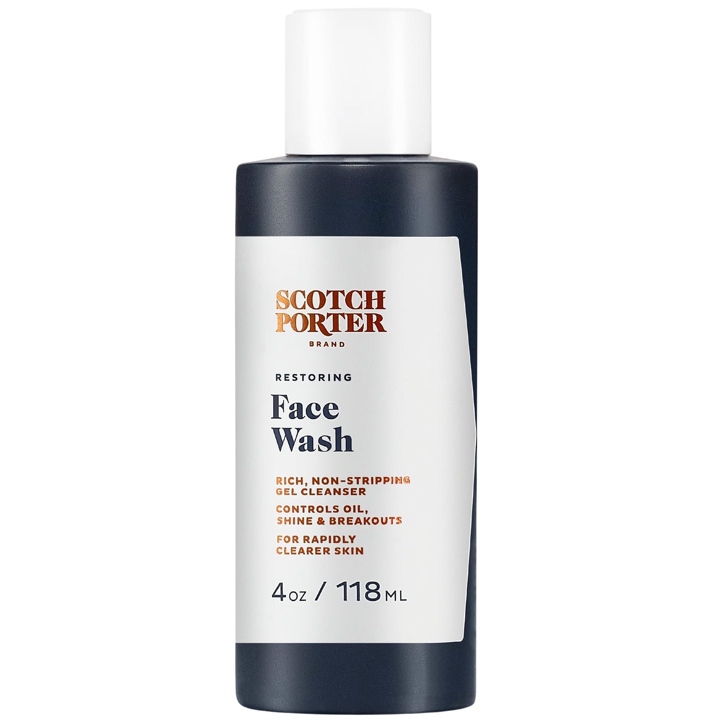 Scotch Porter Restoring Face Wash | Rich, Non-Stripping Gel Cleanser | Formulated with Non-Toxic Ingredients, Free of Parabens, Sulfates & Silicones | Beauty & Personal Care Scotch Porter