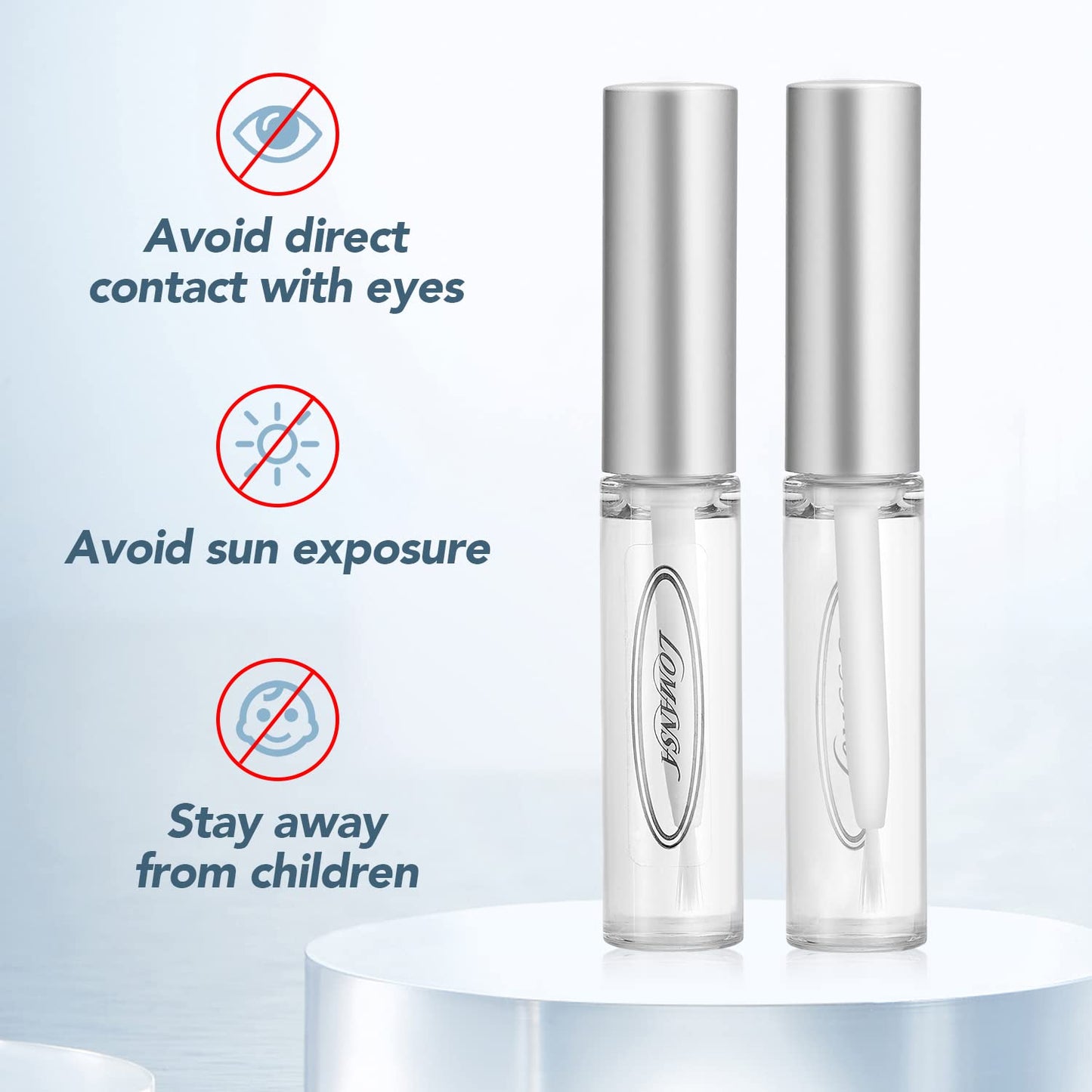 Lomansa Lash Lift Glue Adhesive 5pcs, Eyelash Perming Rod Fix Glue for Eyelash Curl(5 PCS) Beauty & Personal Care Lomansa