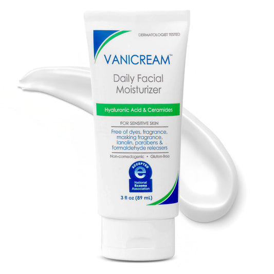 Vanicream Daily Facial Moisturizer, 3oz – With Ceramides & Hyaluronic Acid, Gentle Formula for Sensitive Skin, Free of Common Irritants Beauty & Personal Care Vanicream