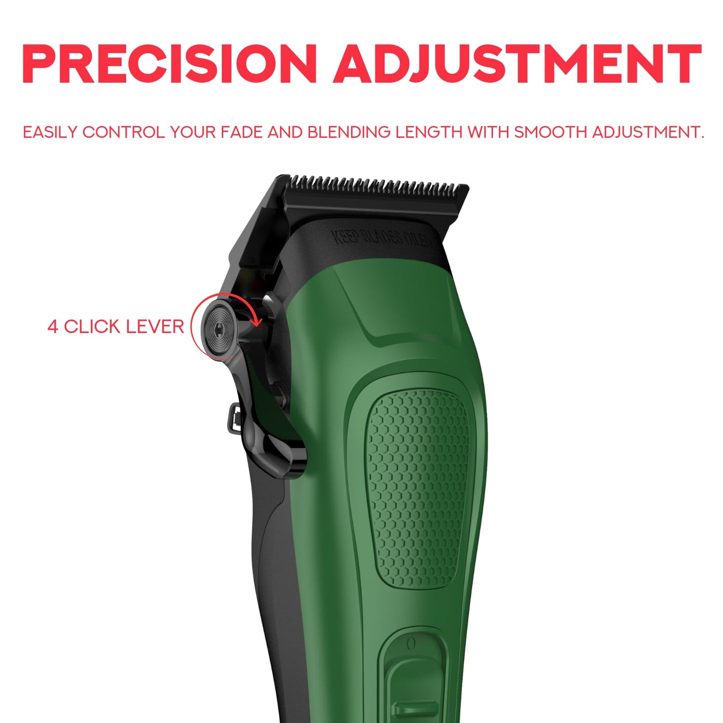 Supreme Trimmer Darkstar 82 Metal Body Clipper w. Magnetic Vector Motor - 180 Min Run Time, 9100 RPM Hair Clipper - Low Noise Professional Barber Beauty and Personal Care Supreme Trimmer