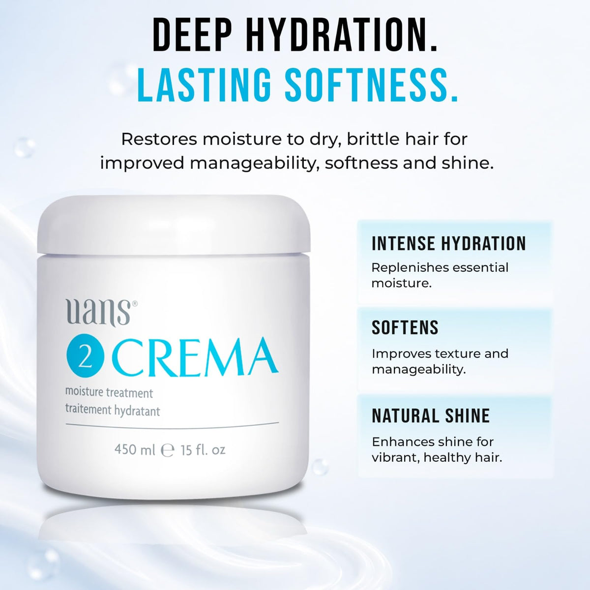 Uans Crema Moisture Treatment 450 ml / 15 fl. Oz
