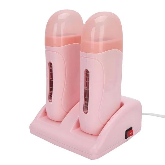 FILFEEL Roll On Wax Warmer with Double Cartridges, Professional Hair Removal Wax Heaters Hair Roller Epilator Wax Machine for Hair, Leg, Face, Armpit Beauty and Personal Care FILFEEL