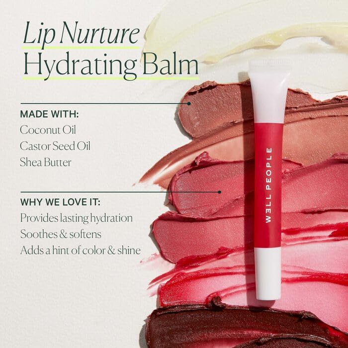 Well People Lip Nurture Hydrating Balm, Lip Balm For Hydration & Vibrant Sheer Color, Soothes & Softens Lips, Vegan & Cruelty-free, Gold Glow Beauty and Personal Care Well People