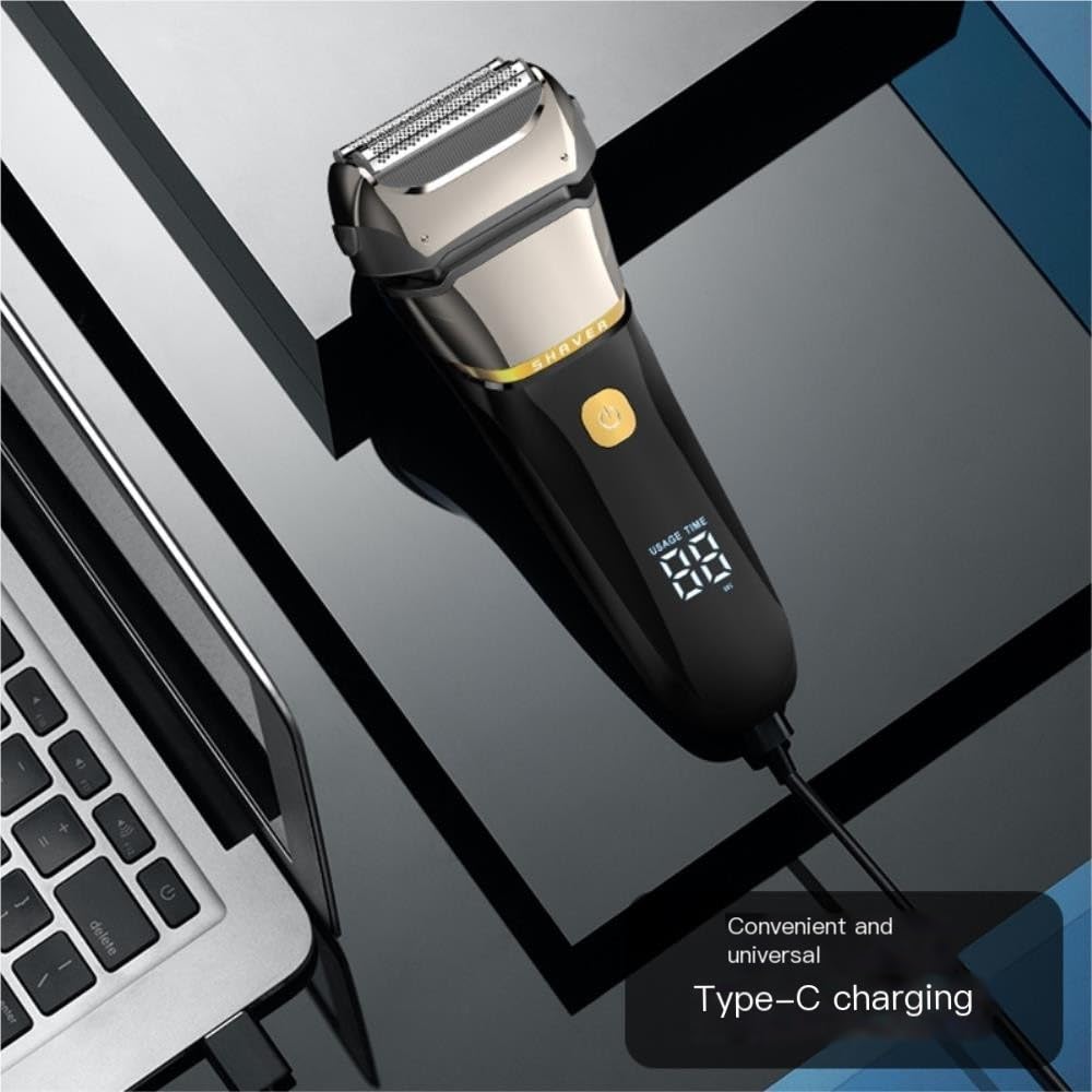 Men's Electric - Fast Charging, IPX7 Waterproof, Precision Blades for Close Shave and Comfortable Grip -Trim The Helper Well Beauty and Personal Care LYLOYXX
