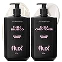 Curly Hair Shampoo & Conditioner Set - Hydrating Curl Shampoo & Conditioner for Curly & Wavy Hair for Women & Men - Sulfate-Free Frizz Control Beauty & Personal Care FLUX UP