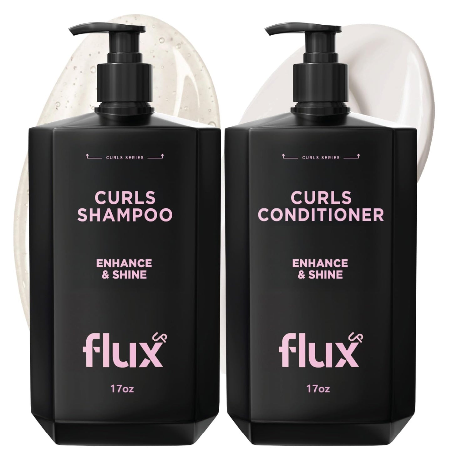 Curly Hair Shampoo & Conditioner Set - Hydrating Curl Shampoo & Conditioner for Curly & Wavy Hair for Women & Men - Sulfate-Free Frizz Control Beauty & Personal Care FLUX UP
