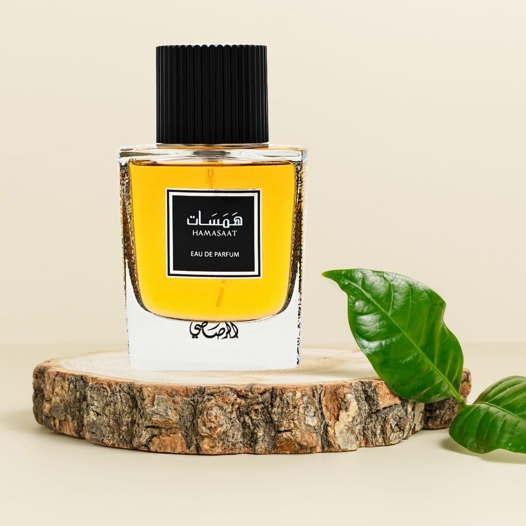 RASASI Hamasaat Eau De Parfum Spray 100ML (3.38 OZ) Long Lasting Arabian Perfume for Men - Refreshing, Woody And Musky Fragrance - Captivating Beauty & Personal Care RASASI