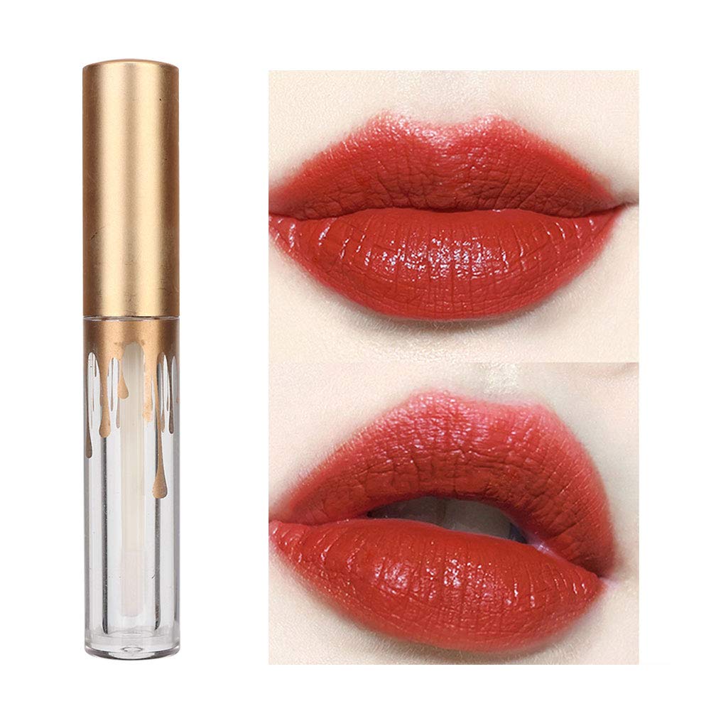10 pcs Empty Lip Gloss Tubes, Transparent and Glod Plastic Lip Gloss Tube Containers DIY Lipstick Balm Travel Makeup Transparent Bottle With Matte Beauty & Personal Care Rotekt1740