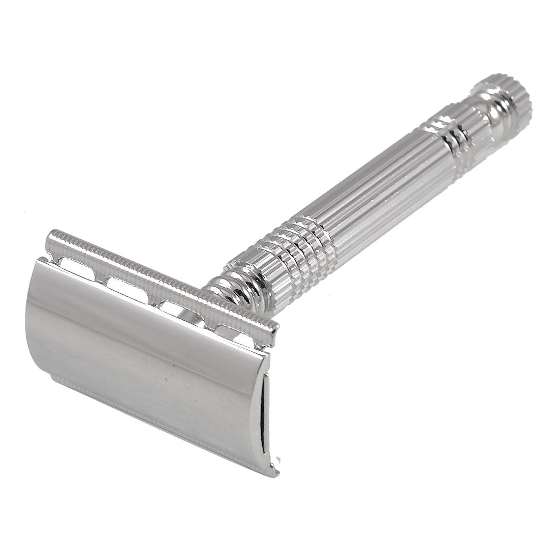 Ruilogod Silver Tone Alloy Handle Double Edge Blade Razor Shaver (id: a1e 4e5 990 a66 383 Beauty and Personal Care Ruilogod