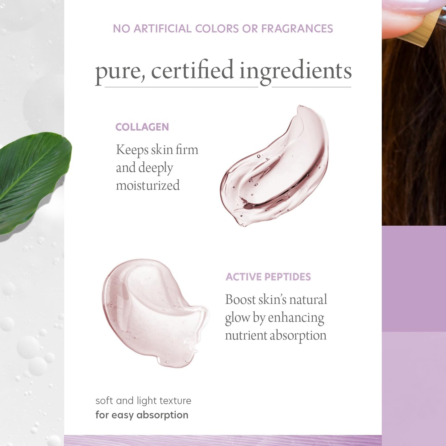 Pure Formula Collagen and Peptides Face Serum - Reduce Wrinkles & Fine Lines, Moisturizing, Skin Firming & Lifting Facial Serum - Cruelty Free Korean Beauty & Personal Care Pure Formula