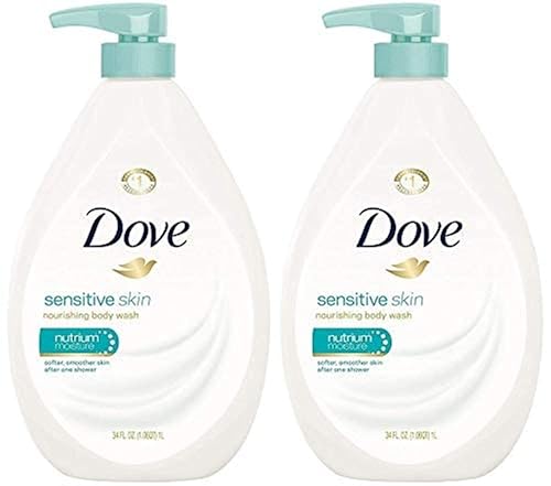 Dove Body Wash, Sensitive Skin Pump,34 Fl Oz (Pack of 2) Beauty & Personal Care Dove