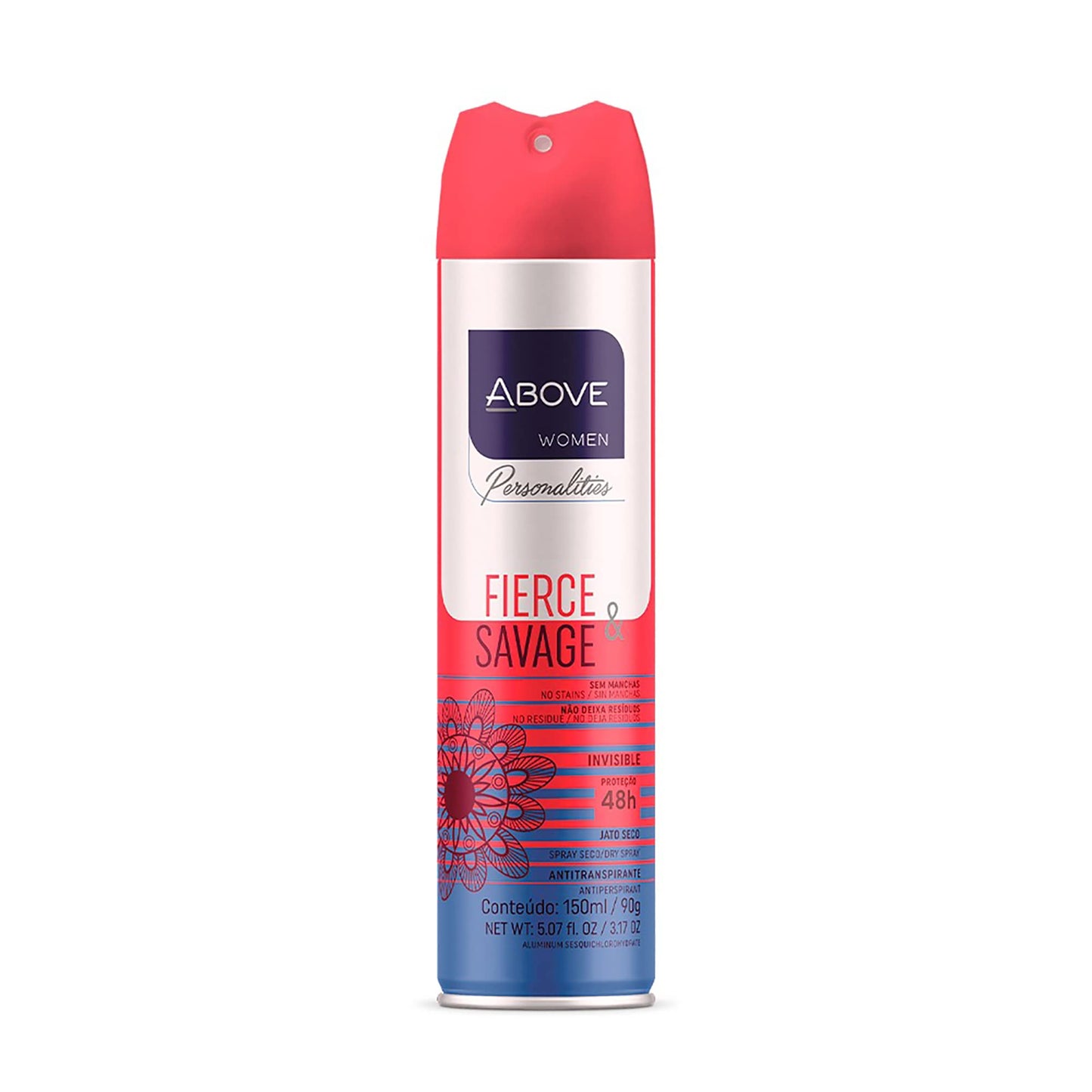 ABOVE Fierce and Savage - 48 Hours Personalities Antiperspirant Deodorant for Women - Notes of Pink Pepper and Jasmine - Dry Spray Protects Against Beauty and Personal Care ABOVE