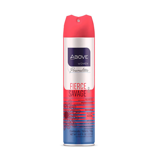 ABOVE Fierce and Savage - 48 Hours Personalities Antiperspirant Deodorant for Women - Notes of Pink Pepper and Jasmine - Dry Spray Protects Against Beauty and Personal Care ABOVE