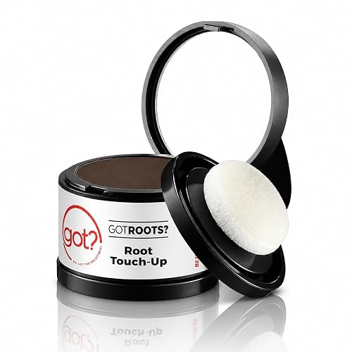 Got? Roots - Root Touch Up Kit for Dark Brown Hair - Temporary Thinning & Gray Cover, Brow Filler, and Pigment Infused Hairline Powder - 0.14 OZ Tub Beauty & Personal Care got? WE GOT THE SOLUTIONS!