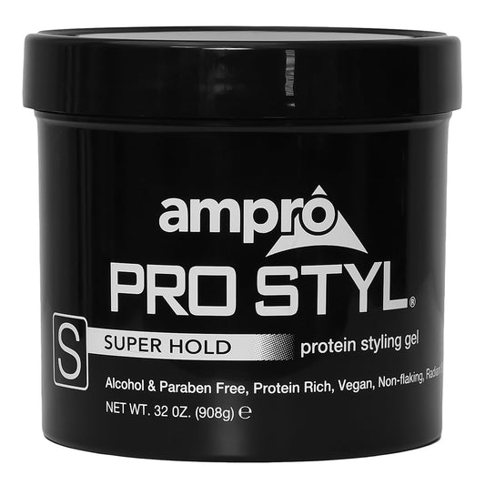 AmPro Pro Styl Styling Gel - Protects and Strengthens Your Strands - Non-Flaking, Alcohol Free, Vegan Formula - Flexible, Touchable Hold for All Hair Beauty & Personal Care AmPro