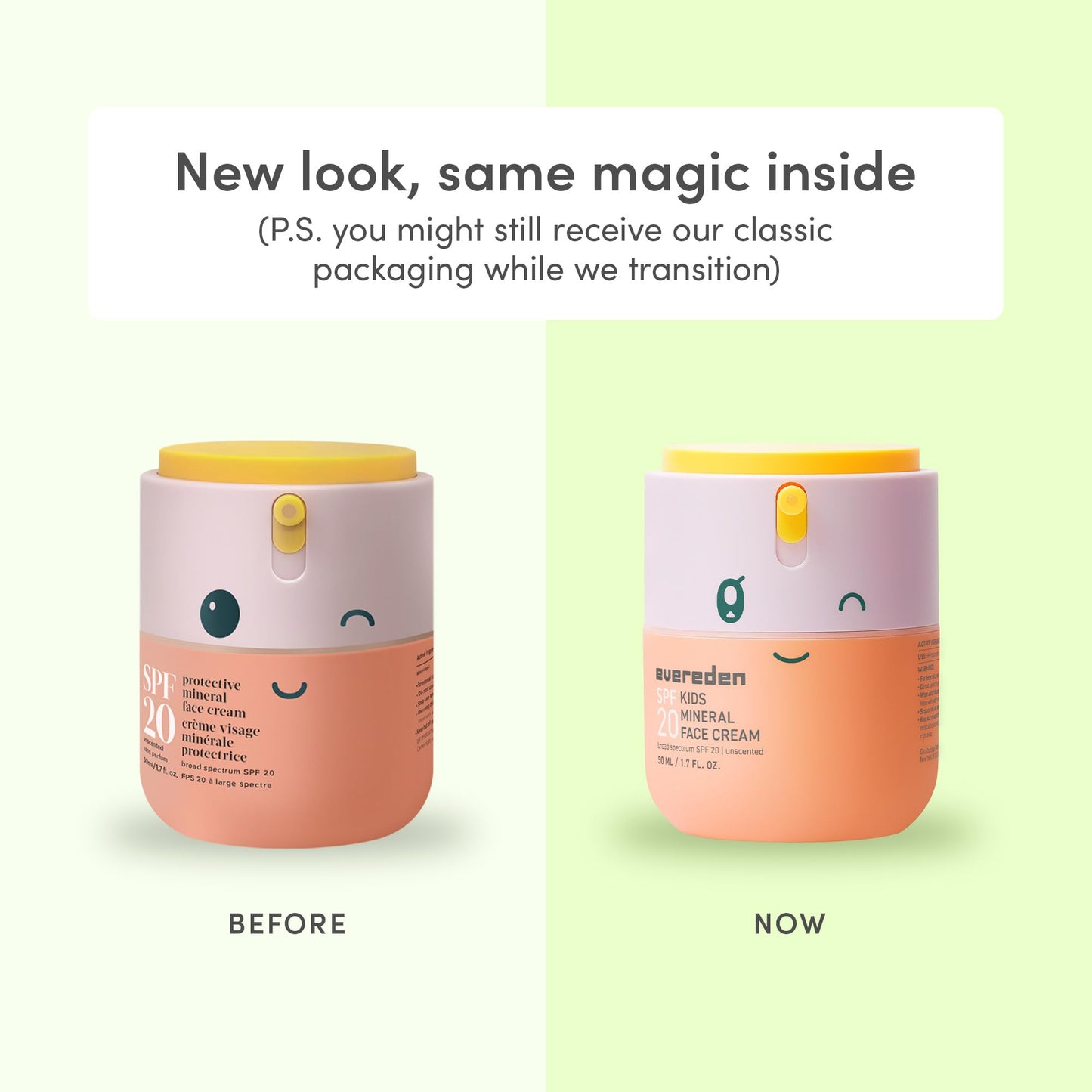 Evereden Kids Mineral Face Cream SPF 20 | Dermatologist-Tested, Moisturizer with Vitamin B5 & Zinc Oxide | Fragrance-Free, Clean, Vegan, No Beauty and Personal Care Evereden