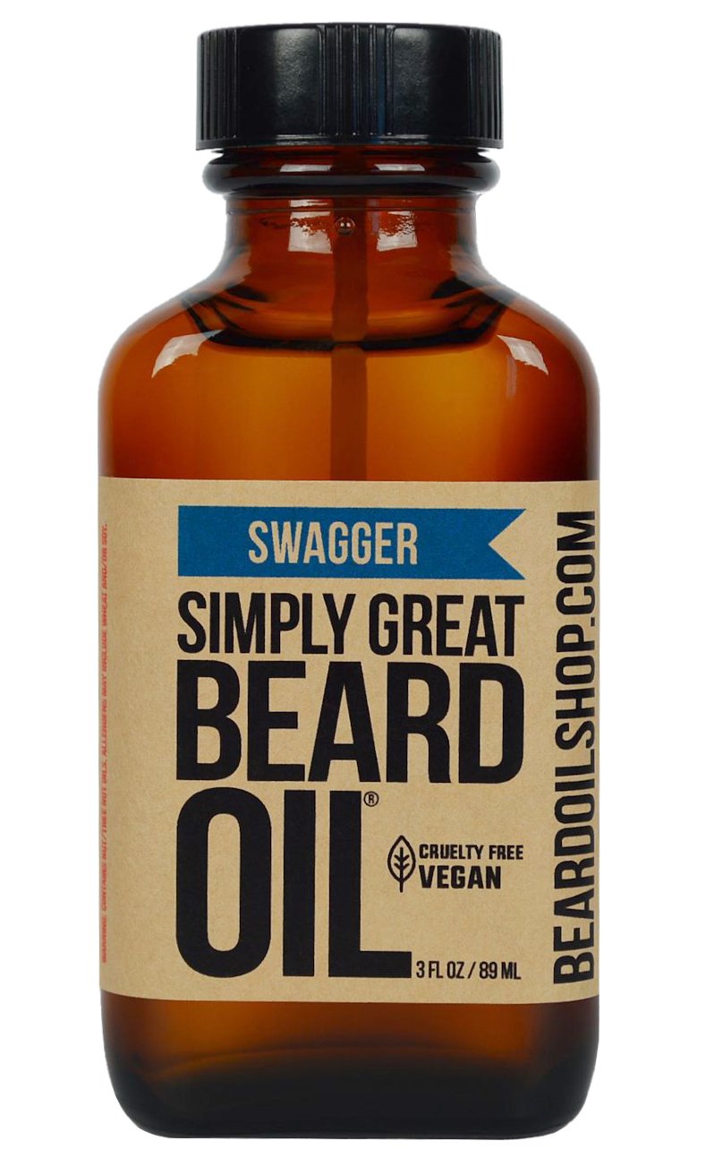 Simply Great Beard Oil - Swagger Scented Beard Oil - Beard Conditioner 3 Oz Easy Applicator - Natural - Vegan and Cruelty Free Care for Beards Beauty and Personal Care Simply Great Beard Oil