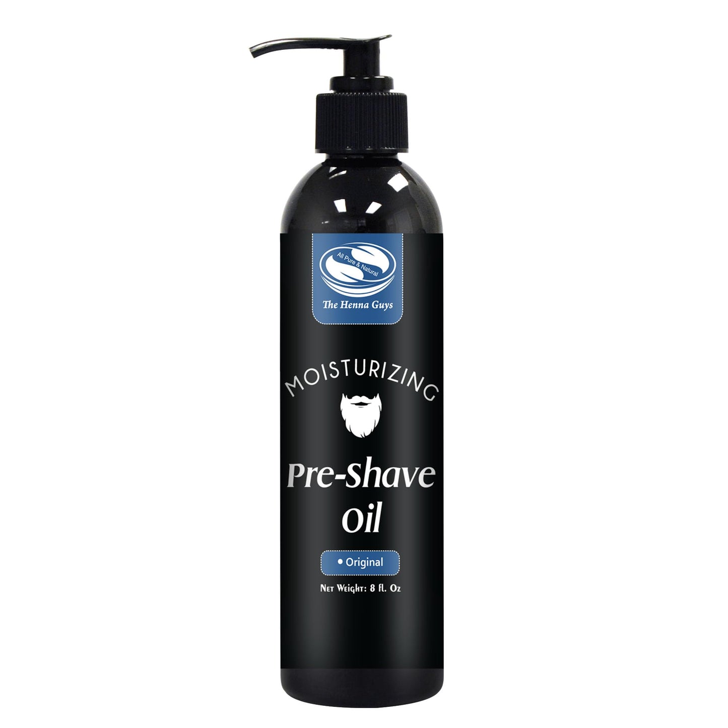 8 fl. Oz, Unscented Pre Shave Oil for Men, Excellent Shaving oil for Men, Prepares for a burns free Shave, Works with Straight or Safety Razor Beauty and Personal Care The Henna Guys