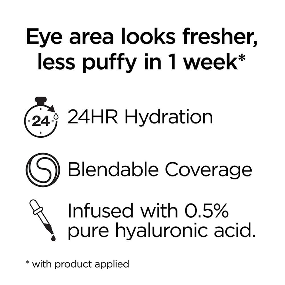 L’Oréal Paris True Match Eye Cream in a Concealer, 0.5% hyaluronic acid, Medium N5-6, 0.4 fl. oz. Beauty & Personal Care L'Oreal Paris