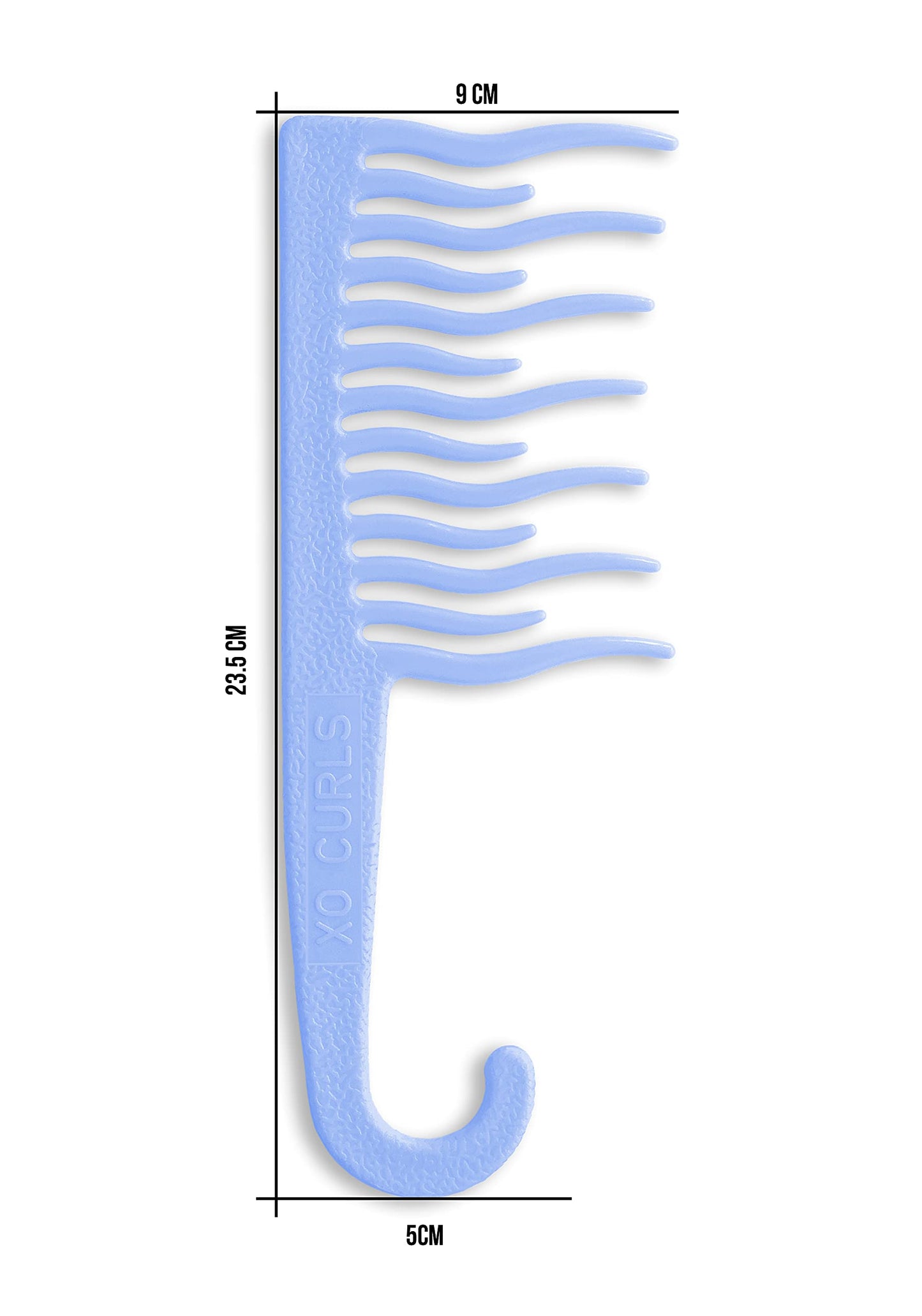 XO Curls Shower detangling hair comb, Wide tooth comb, Comb with hook for easy hanging in shower, Gentle on Scalp, Hair comb for with curly & wavy Beauty & Personal Care XO Curls