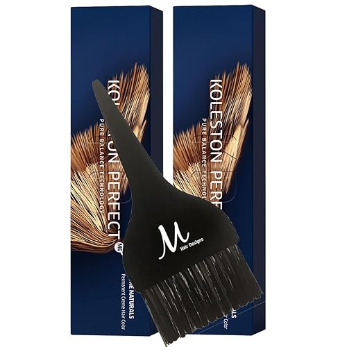 Koleston Perfect ME+ 9/03 Very Light Blonde/Natural Gold Permanent Hair Color Creme 2 Ounce (Pack of 2) With Tint Brush - Long-Lasting Gray Coverage Beauty & Personal Care M Hair Designs