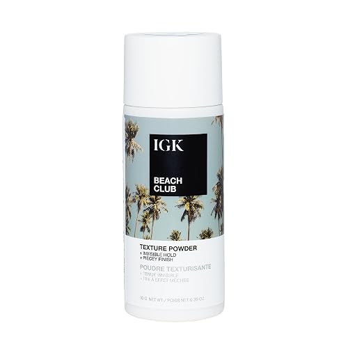IGK BEACH CLUB Texture Powder | Invisible Volumizing Hair Powder, Instant Grip & Hold, Oil-Absorbing | Vegan + Cruelty-Free | 0.35 oz Beauty & Personal Care IGK