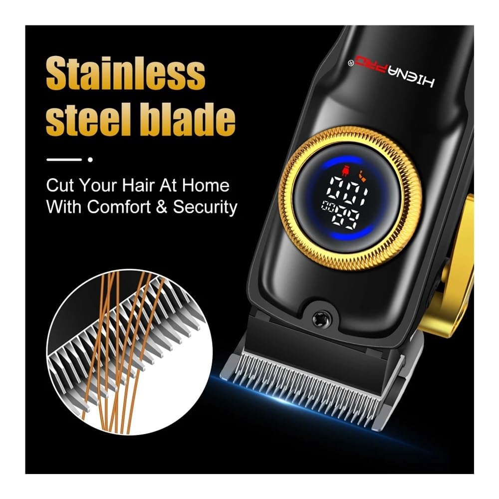 EWKYLSEM Razors Professional Men's Cordless Hair Clipper USB Rechargeable LED Smart Display Hair Trimmer Perfect Holiday Gift Beauty and Personal Care EWKYLSEM