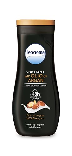 Leocrema: "Crema Fluida" Body Lotion with 100% Organic Argan Oil * 8.45 Fluid Ounces (250ml) Bottle * [ Italian Import ] Beauty & Personal Care Leocrema