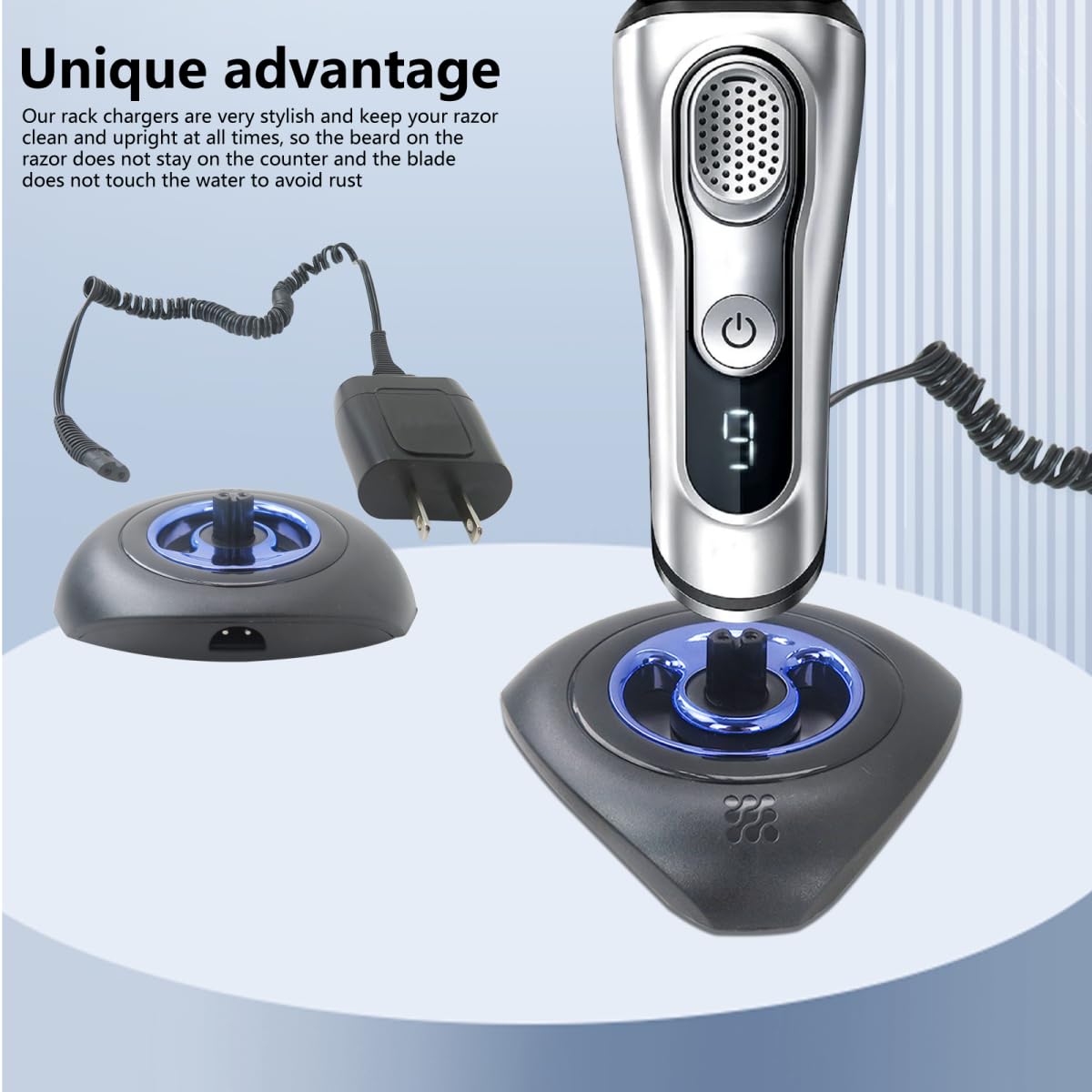 Black Shaver Charger and Charging Stand for B raun Series 9 8 7 5 3 6, Charger Base for B-raun S3 S6 S7 S8 S5 S9 Electric Razor Replacement Trimmer Beauty and Personal Care YTXXDEUS
