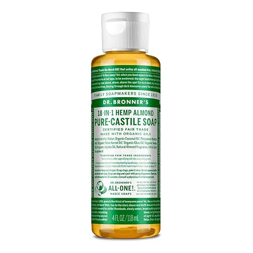 Dr. Bronner's - Pure-Castile Liquid Soap (Almond, 32 ounce) - Made with Organic Oils, 18-in-1 Uses: Face, Body, Hair, Laundry, Pets and Dishes Beauty & Personal Care Dr. Bronner's