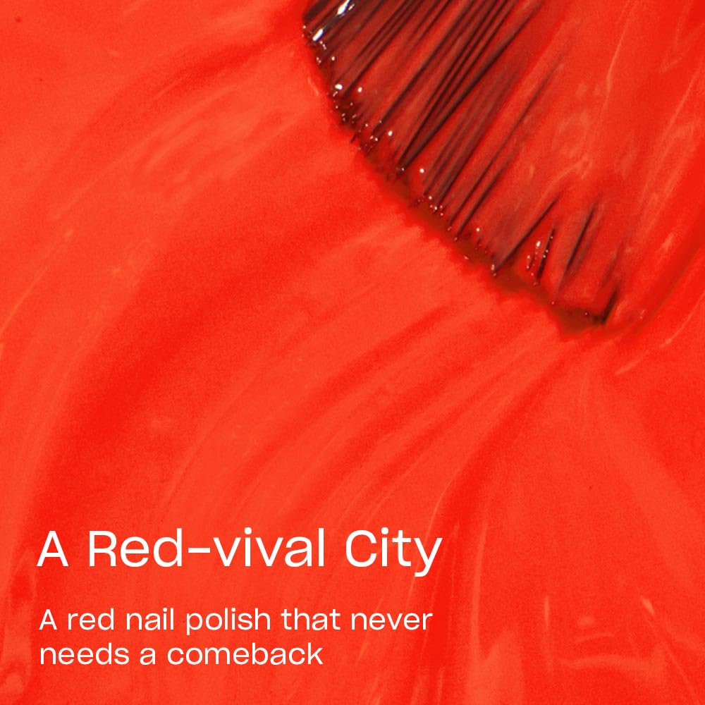 OPI Nail Lacquer A Red-vival City | Opaque Bright Red Crème Chip Resistant Nail Polish | Lisbon Collection Beauty & Personal Care OPI