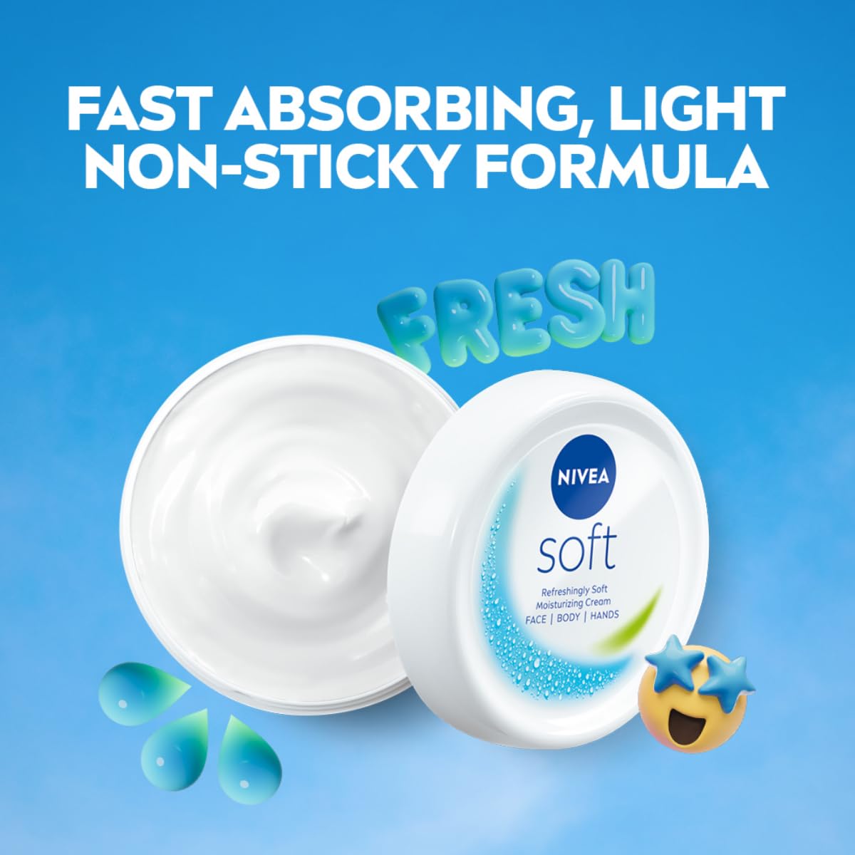 NIVEA Soft Light Moisturiser | 6.76 Fl Oz (6.93 Ounce) | 200ml (196.5g) Beauty & Personal Care NIVEA