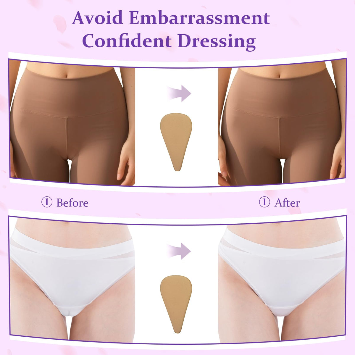 Camel Concealer, Reusable Seamless Camel Hider, Anti Cover Silicone Insert, Invisible Frontal Wedgie Cover, Traceless Underwear Guard