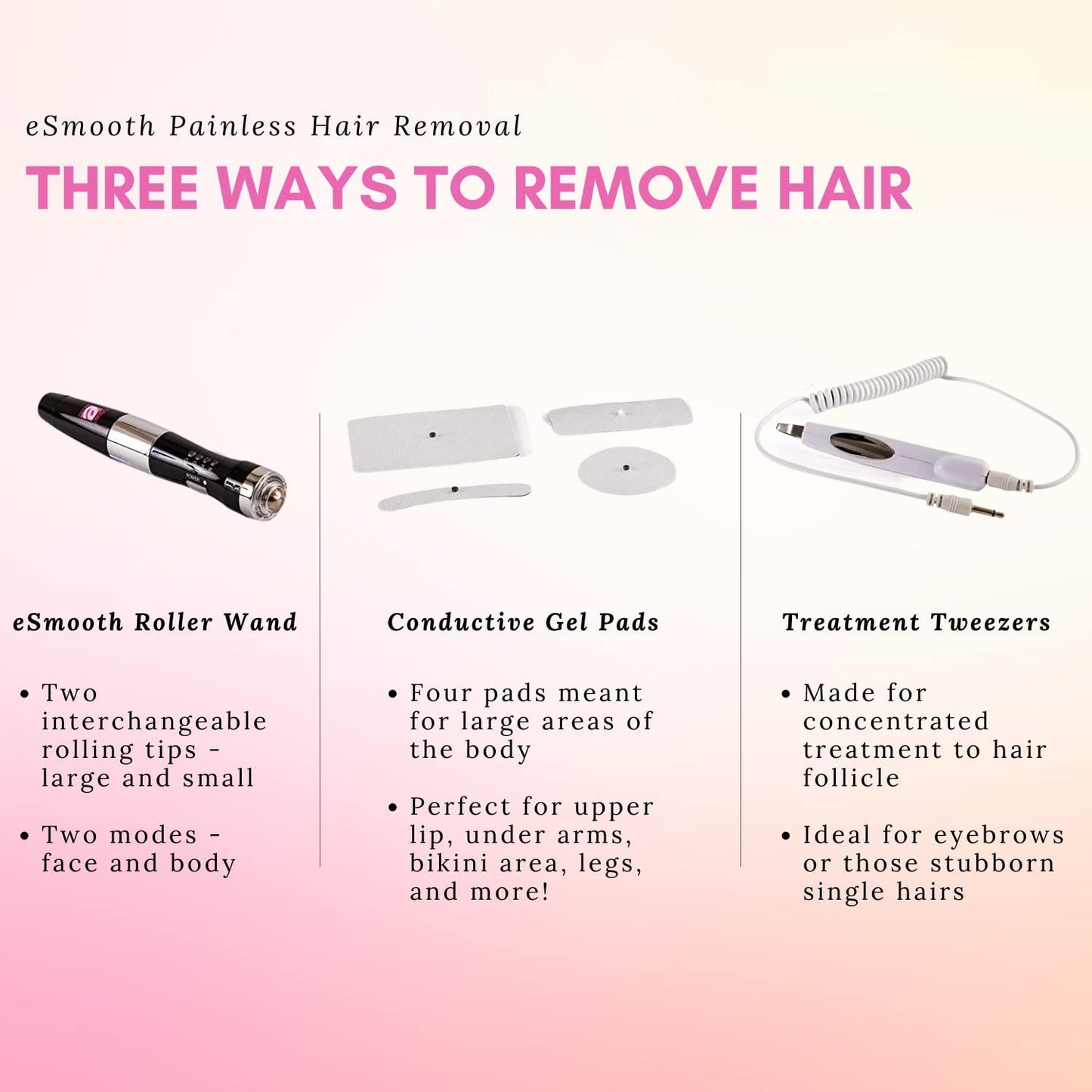 Verseo eSmooth Electrolysis Permanent Hair Removal Epilation Roller Pen Painless Hair Removal for Women Men Epilator Hair Remover Safe for All Skin Beauty & Personal Care Verseo
