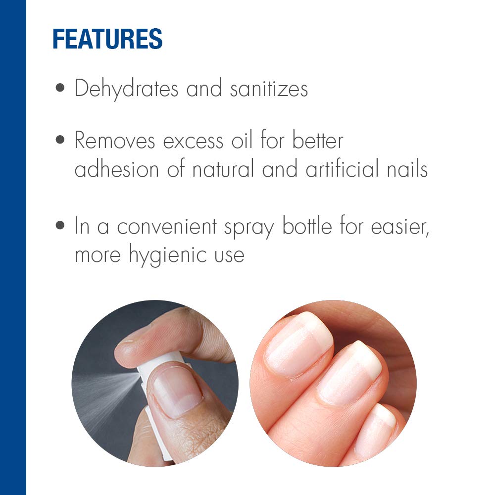 IBD Nail Prep Dehydate Spray - Nail Dehydrator & Cleanser for Acrylic, Gel & Dip Powder, Improves Bond Speed & Adhesion - 4 oz Beauty & Personal Care IBD