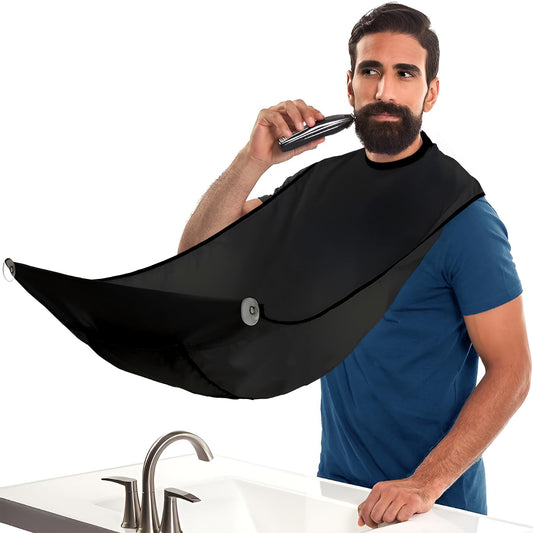BEARD KING Beard Bib Apron - As Seen on Shark Tank - Gifts for Him, Stocking Stuffers for Men, Mens Gift, Black Beauty and Personal Care BEARD KING