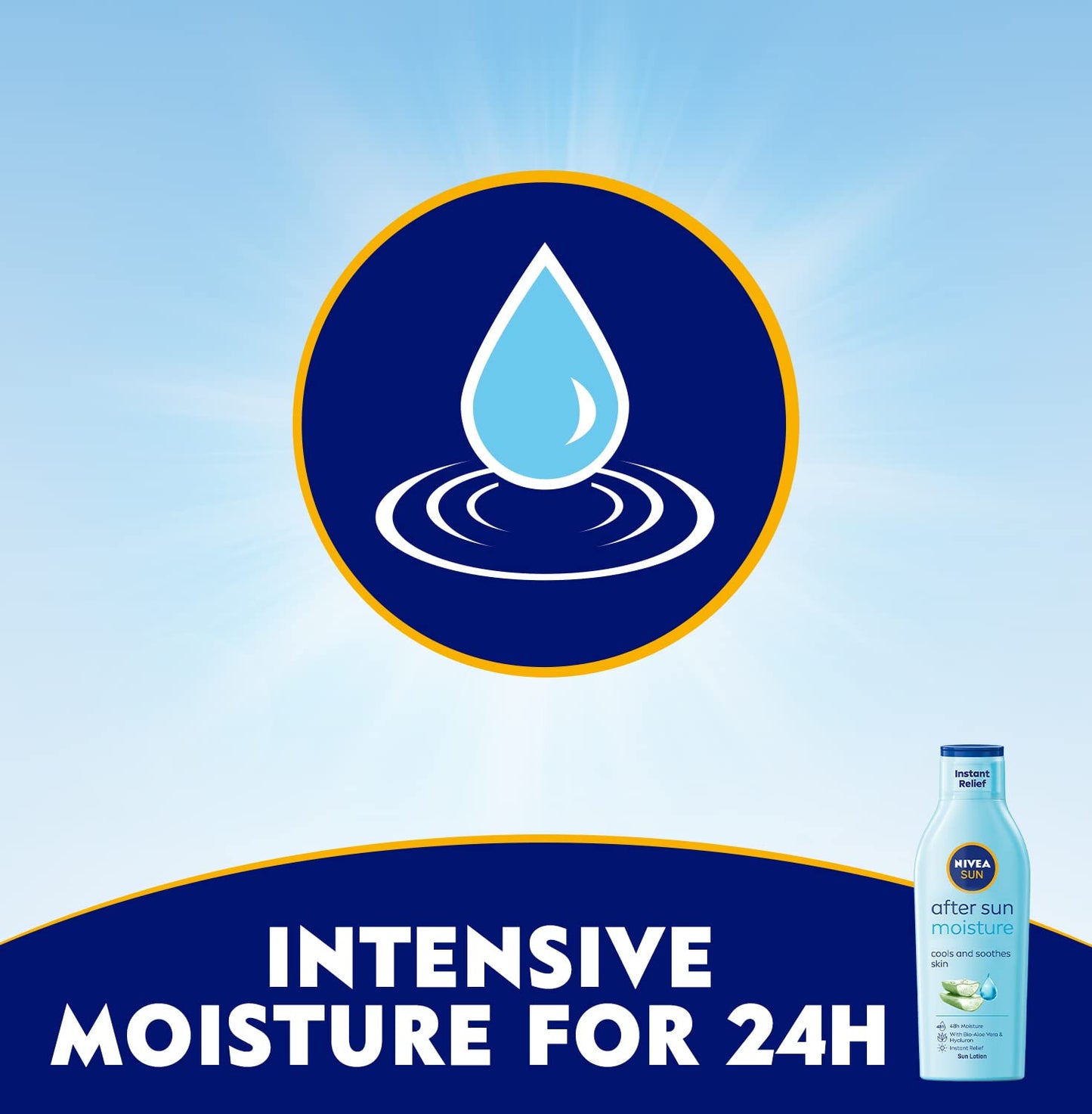 Nivea Sun Moisturising After Sun Lotion With Aloe Vera Silky Skin Feeling 200ml Beauty & Personal Care Nivea Sun