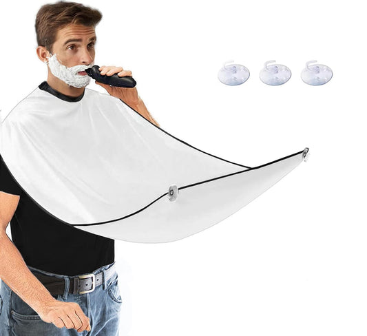 WEILAIDI Beard Bib Apron, Father's Day Gift Trimming Catcher Bib for Shaving & Hair Clippings, Men's Waterproof Non-Stick Beard Cape Grooming Cloth Beauty and Personal Care WEILAIDI