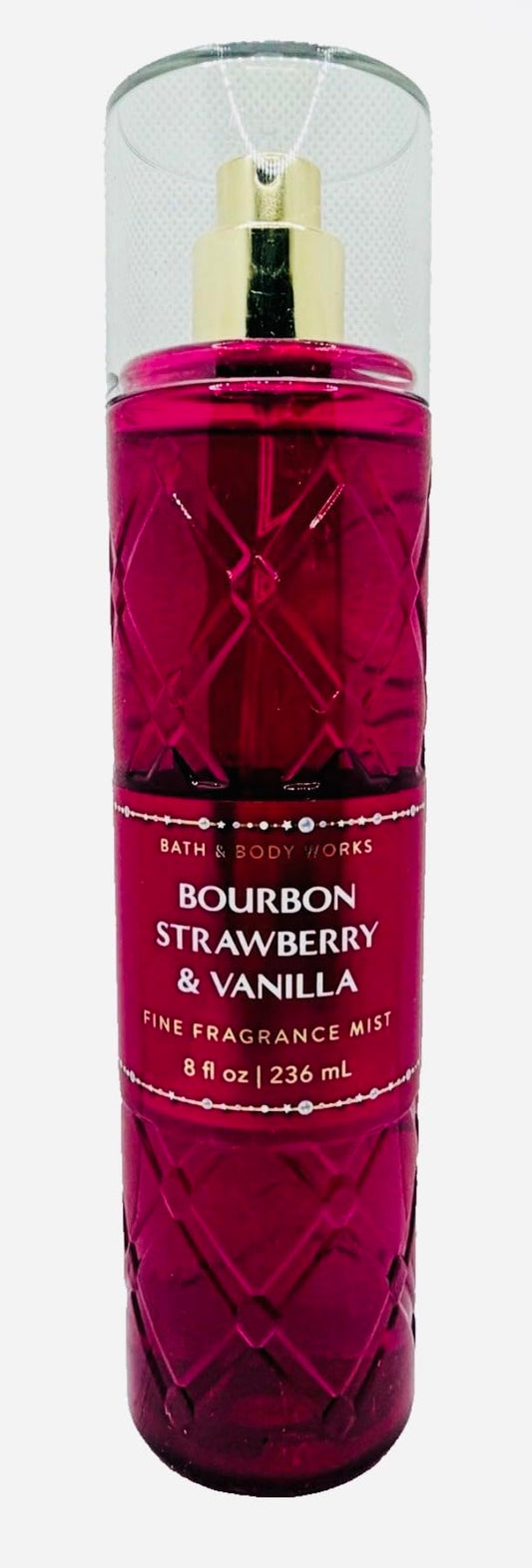 Bath & Body Works Bourbon Strawberry & Vanilla Fine Fragrance Mist 8 oz Beauty & Personal Care Bath & Body Works