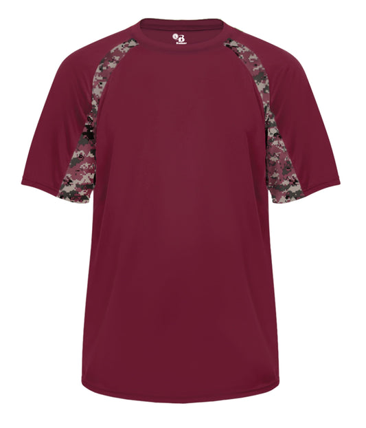 Digital Hook Tee Maroon/Maroon Digital 4X-Large Beauty and Personal Care Badger Sport