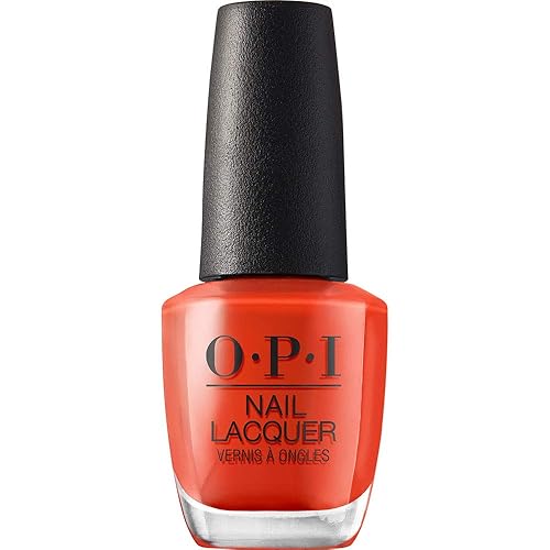 OPI Nail Lacquer A Red-vival City | Opaque Bright Red Crème Chip Resistant Nail Polish | Lisbon Collection Beauty & Personal Care OPI