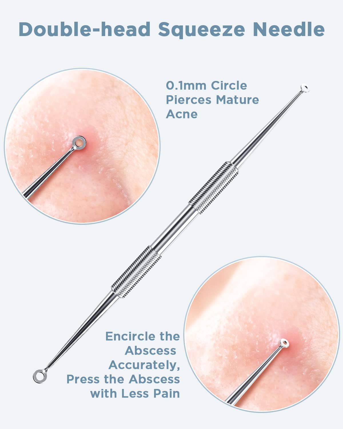 BESTOPE Blackhead Remover Blackhead Removal Pimple Comedone Extractor Tool - Treatment for Blemish Whitehead Popping Zit Removing with Metal Case Beauty & Personal Care TAYTHI