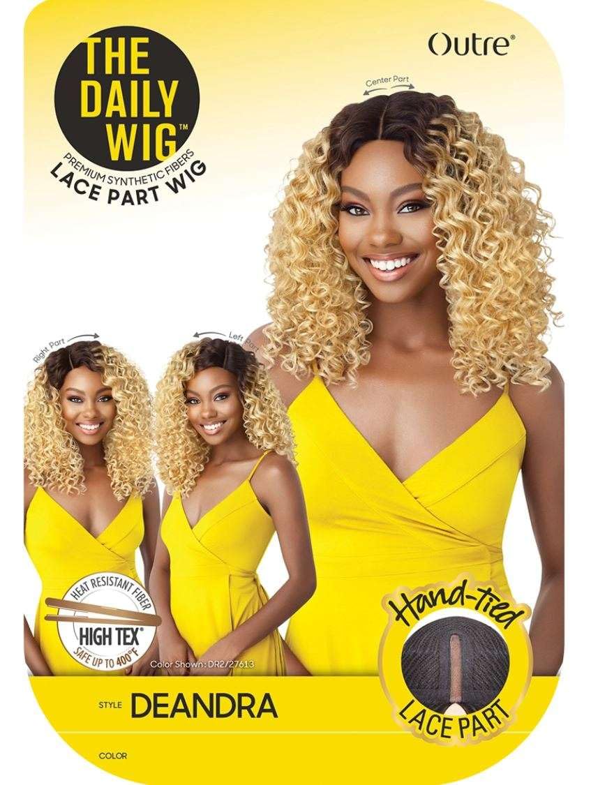 THE DAILY WIG Outre Synthetic Hair Lace Front Wig Hand-Tied Lace Part Wig Deandra (2)