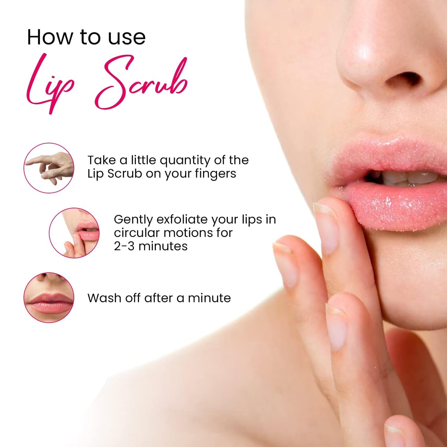 QURA Lip Scrub Balm for Men and Women. Removes Dark Lips, Dry Lips, Chapped Lips, and Lipstick Stains. with Beetroot, Vitamin C, Honey&Walnut/Chemical Beauty & Personal Care QURA